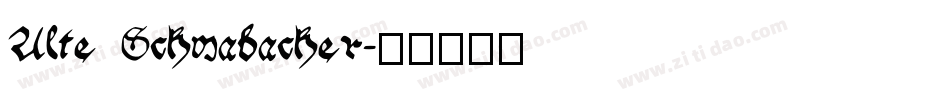 Alte Schwabacher字体转换